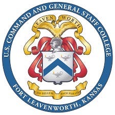 Seal of the United States Command & General Staff College at Fort Leavenworth, Kansas.

Part of the autobiography of Dr. Anthony J. Carbone. Believe Nothing You Hear, and Only Half of What You See--A Memoir of Service, Shame, and the Search for Truth