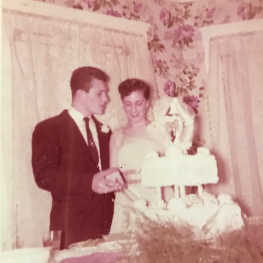 My parents’ (Anthony Carbone and Edda Pietrantoni) church wedding reception December 22, 1955 in Medford, Massachusetts.
Dr. Anthony Carbone's Autobiography.