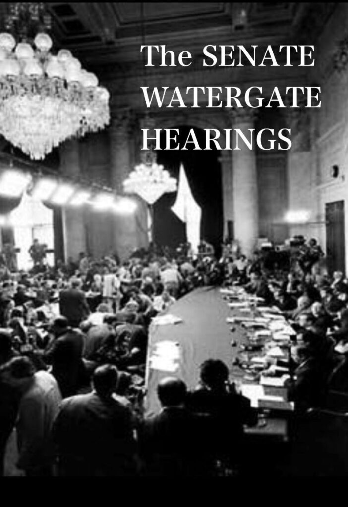 The Senate Watergate Hearings that I watched during middle school.

Part of autobiography of Dr. Anthony J. Carbone, Son in the Shadow of a Green Beret Hero
