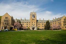 LeMans Hall at Saint Mary's College across from the University of Notre Dame.  Biography of Dr. Anthony J. Carbone.