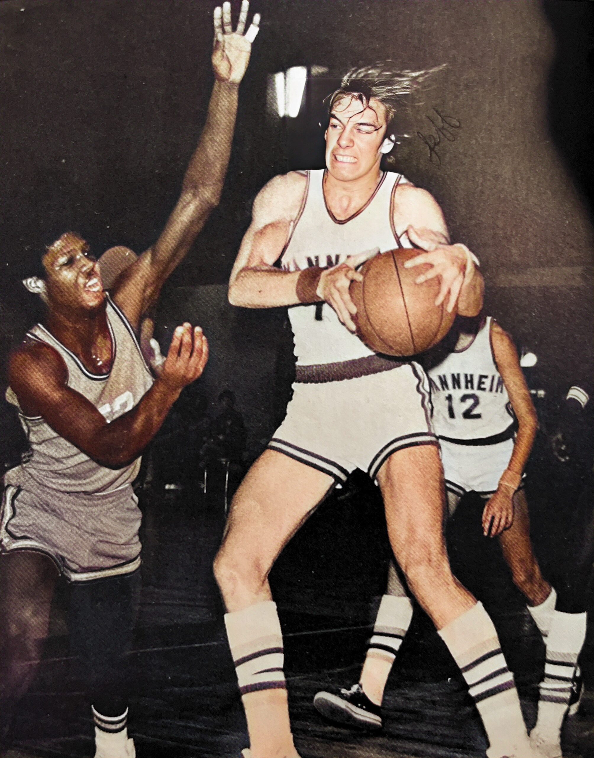 Jeff Blair, Co-Captain, Varsity Basketball Squad, Mannheim Ameican High School.

Part of autobiography of Dr. Anthony J. Carbone, Son in the Shadow of a Green Beret Hero.