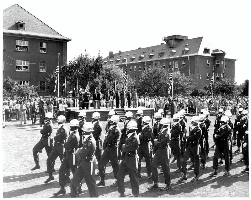 U.S. 7th Army Band and soldiers "Pass in Review" on the parade field of Campbell Barracks in Heidelberg, Germany--home of Headquarters, USAEURA.

Part of the autobiography of Dr. Anthony J. Carbone, Son in the Shadow of a Green Beret Hero