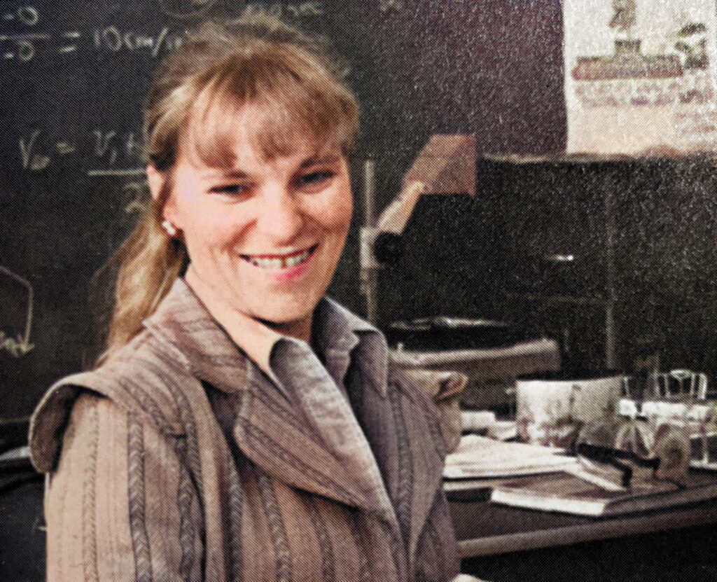 Ms. Sandra Sapatka, Physics Teacher, Mannheim American High School.

Part of autobiography of Dr. Anthony J. Carbone, Son in the Shadow of a Green Beret Hero.