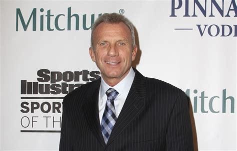 Joe Montana some time after graduation from the University of Notre Dame.  Biography of Dr. Anthony J. Carbone.