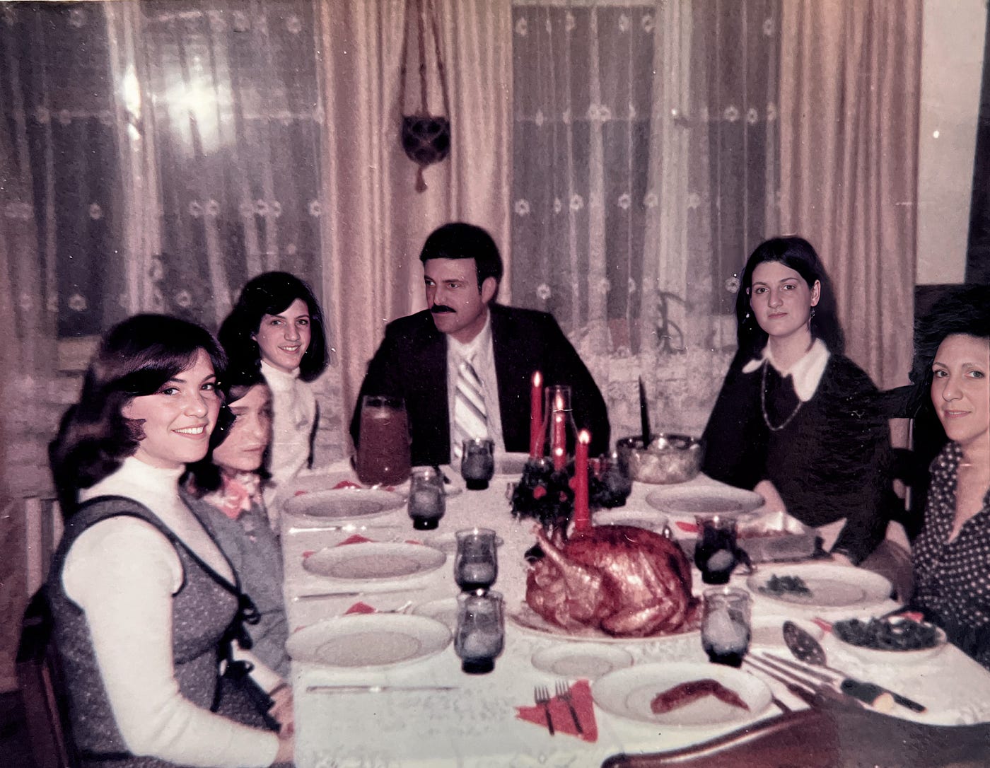This was a typical setting for the Carbone Family dinner table. Lynne & Diana were home for Christmas.

Part of the autobiography of Dr. Anthony J. Carbone, Son in the Shadow of a Green Beret Hero.