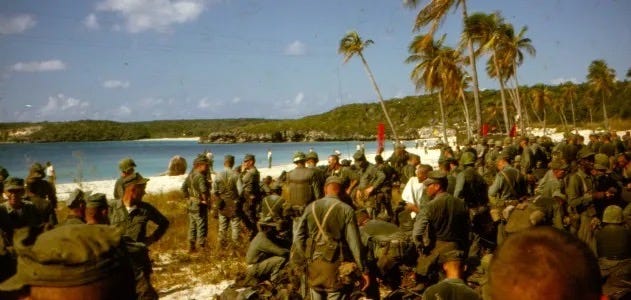 U.S. Marine Corps Forces Preparing for Ination of Cuba on Puerto Rican Island during the Cuban Missile Crisis.
Dr. Carbone’s Autobiography: A Son in the Shadow of a Green Beret Hero