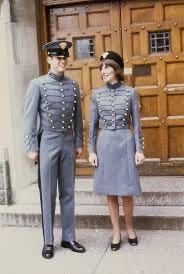 Male and Female Cadet Uniforms at USMA.

Part of the autobiography of Dr. Anthony J. Carbone, Son in the Shadow of a Green Beret Hero.