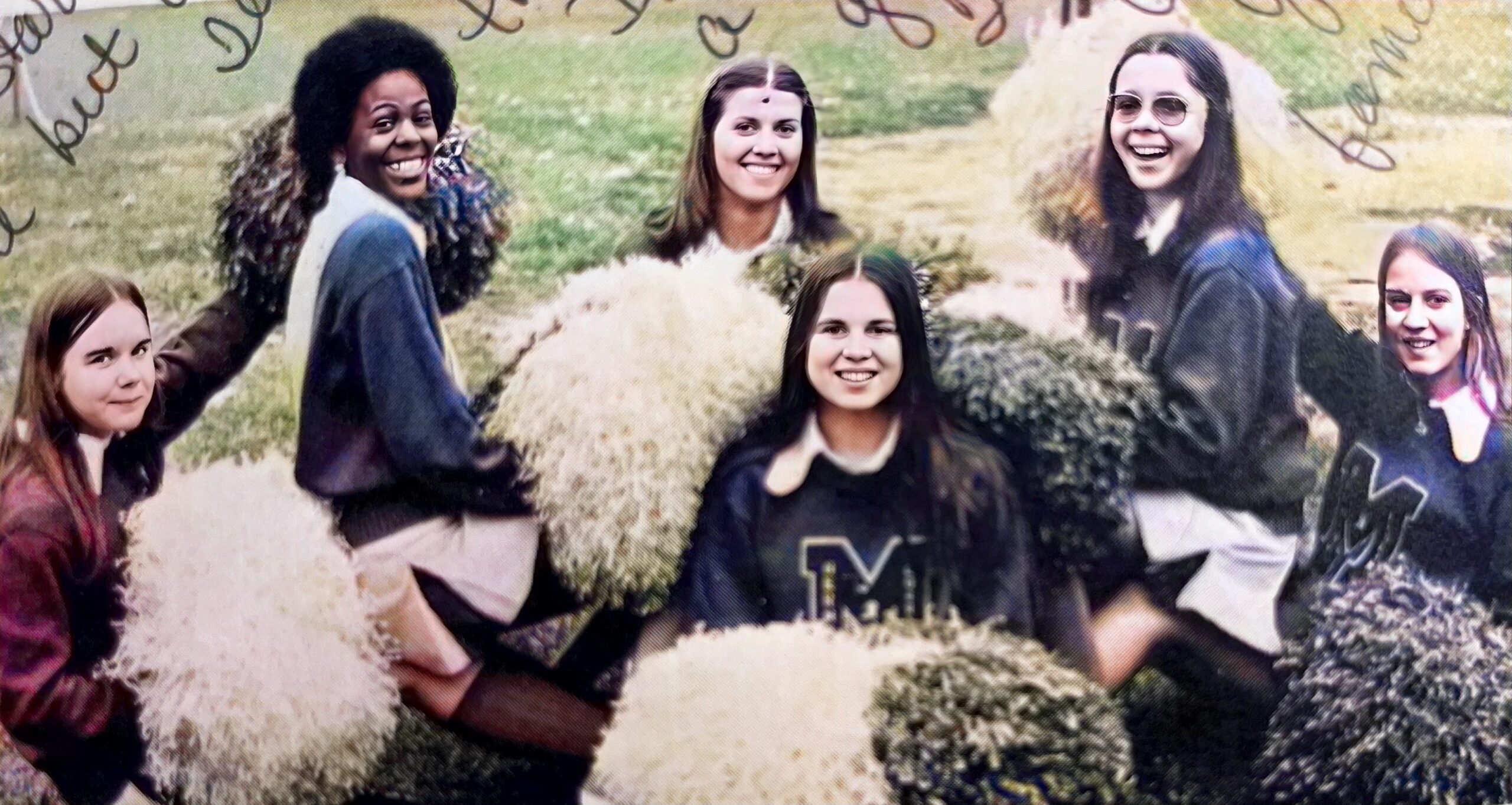 Few of the Mannheim Bison Lettergirls at Mannheim American High School in Germany.

Part of the autobiography of Dr. Anthony J. Carbone, Son in the Shadow of a Green Beret Hero.
