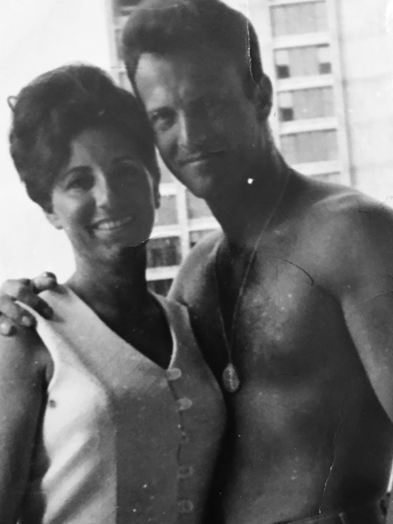 Mom and Dad on R&R at Waikiki, Hawaii during his first tour of Vietnam.
Part of the autobiography of Dr. Anthony J. Carbone, Son in the Shadow of a Green Beret Hero.