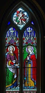 Stained Glass of the Basilica of the Sacred Heart at the University of Notre Dame du lac.