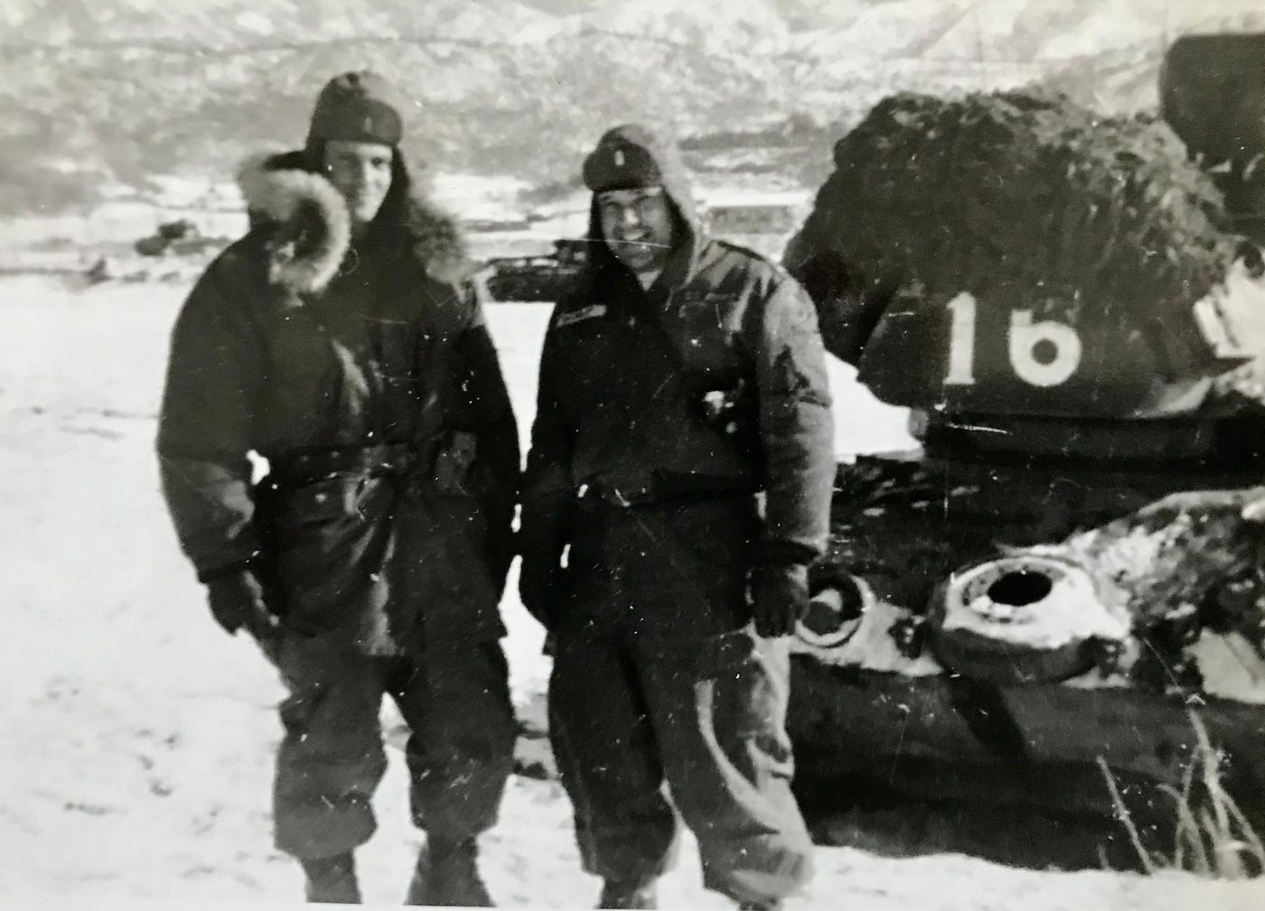 Dad (Tony Carbone) and long-time friend, Tiny Minosky, enjoying winter in Korea.
Dr. Carbone’s Autobiography: A Son in the Shadow of a Green Beret Hero