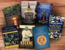 Notre Dame books at the Hammes Book Store at the University of Notre Dame.