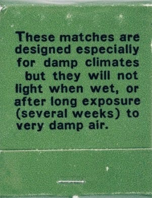 Matchbook Issued to GIs in C-Rations During Vietnam War.  My father read goodbye notes from a similar matchbook when he returned to Vietnam after visiting us at Otis Air Force Base on Cape Cod during his second tour in Vietnam.

Part of the autobiography of Dr. Anthony J. Carbone, Son in the Shadow of a Green Beret Hero.