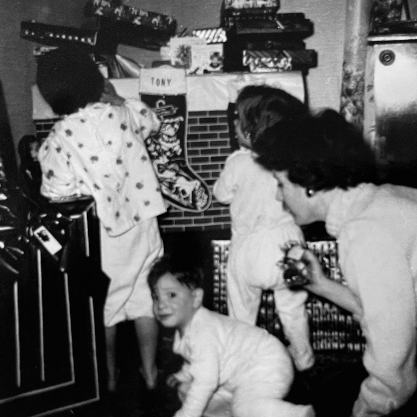 Young Lynne, Diana, and Anthony Jr Carbone celebrating with their mother, Edda Carbone, at Nana Pietrantoni's house in Medford, Massachusetts.
Dr. Carbone’s Autobiography: A Son in the Shadow of a Green Beret Hero