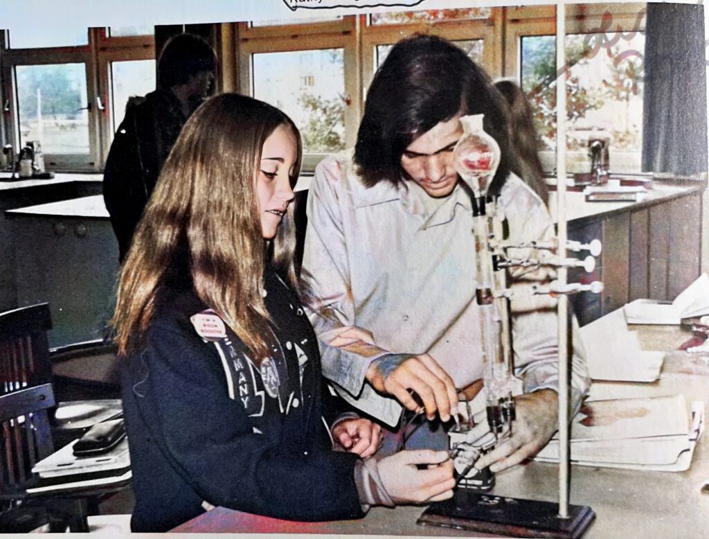 Kathy Wing in Chemistry Class at Mannheim American High School.


Part of the autobiography of Dr. Anthony J. Carbone, Son in the Shadow of a Green Beret Hero.