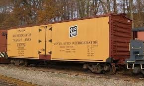 Photo of a refrigerator rail car like we used to unload at the Produce Rail Dock.

Part of the autobiography of Dr. Anthony J. Carbone. Believe Nothing You Hear, and Only Half of What You See--A Memoir of Service, Shame, and the Search for Truth