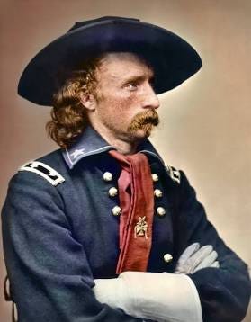 General George Armstrong Custer of the U.S. 7th Cavalry.

Part of the autobiography of Dr. Anthony J. Carbone, Son in the Shadow of a Green Beret Hero.