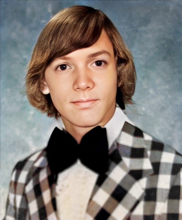 Jeff Bell, Class of 1976, Senior Class Portrait, Mannheim American High School.

Part of autobiography of Dr. Anthony J. Carbone, Son in the Shadow of a Green Beret Hero.