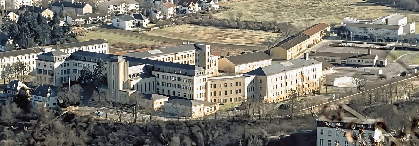 56th US Army General Hospital with Bad Kreuznach American High School (in the upper right corner)

Part of the autobiography of Dr. Anthony J. Carbone, Son in the Shadow of a Green Beret Hero.