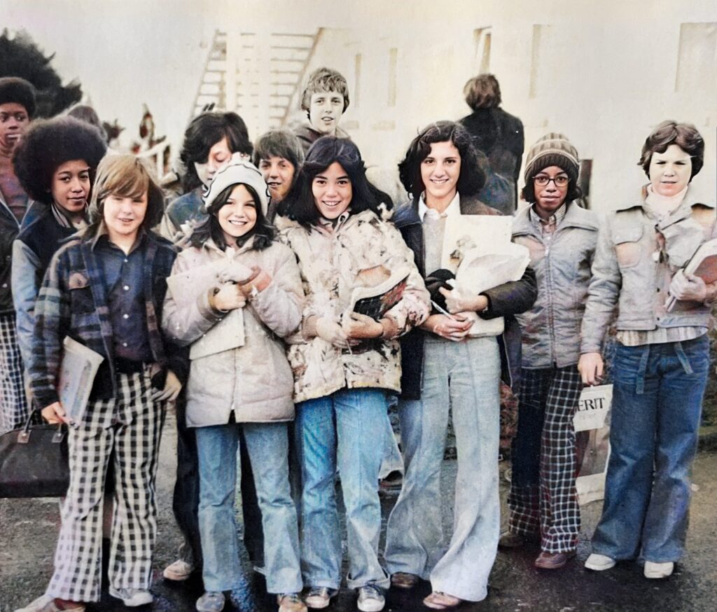 My sister Cynthia and her 7th grader friends at Bad Kreuznach American.

Part of the autobiography of Dr. Anthony J. Carbone, Son in the Shadow of a Green Beret Hero.