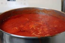 Pot of red tomato sauce cooking.

Part of the autobiography of Dr. Anthony J. Carbone. Believe Nothing You Hear, and Only Half of What You See--A Memoir of Service, Shame, and the Search for Truth