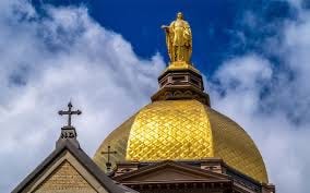 Golden Dome on top of the Administrative Building of the University of Notre Dame. Autobiography of Dr. Anthony J. Carbone