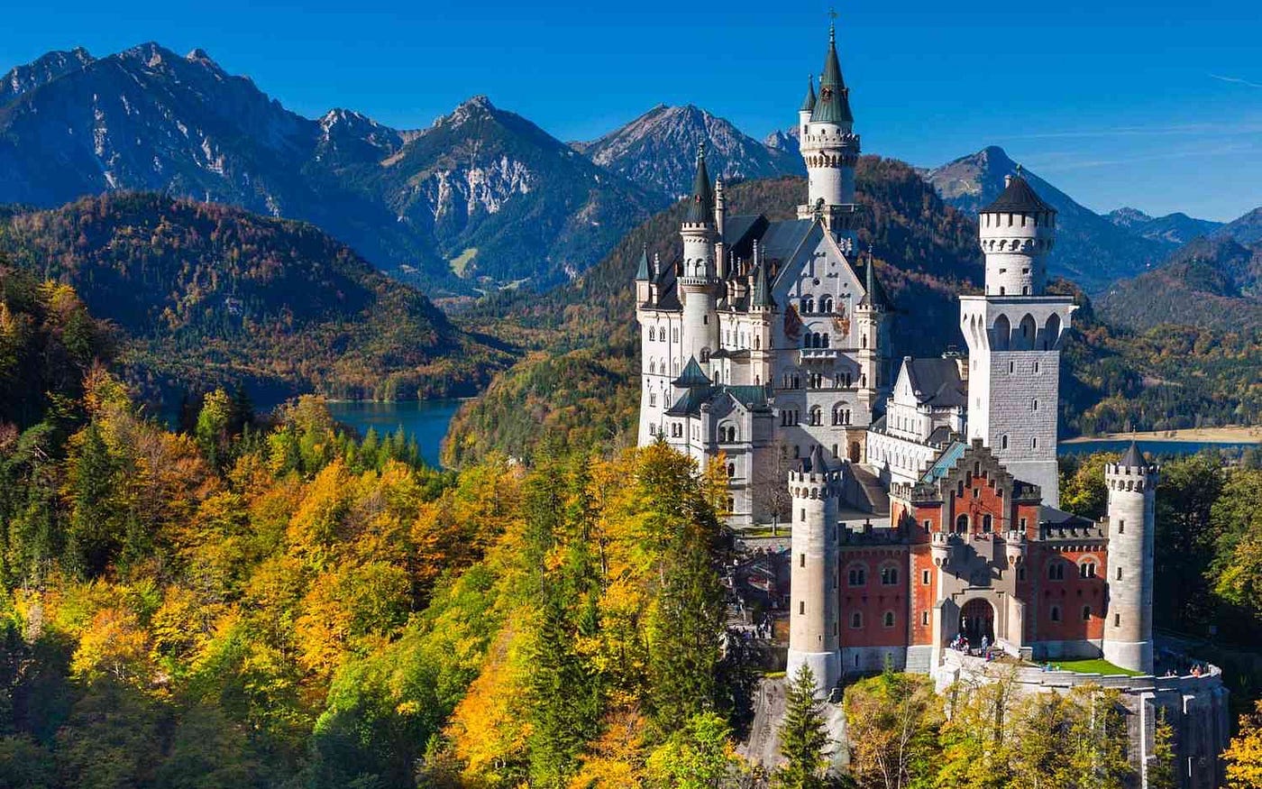 Photograph of Neuschwanstein Castle, the icon of Bavaria (the American sector of Germany).  We took our visiting guests there often.

Part of the autobiography of Dr. Anthony J. Carbone, Son in the Shadow of a Green Beret Hero