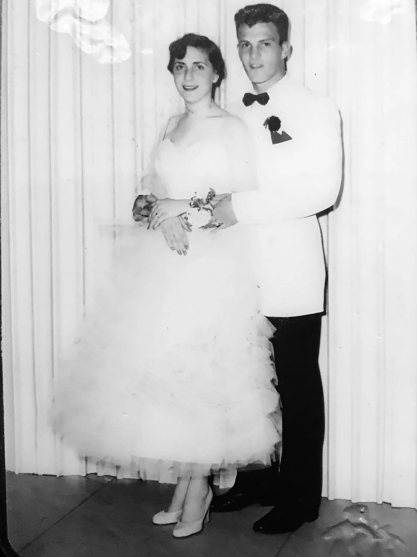 Mom & Dad at my mother's prom. Autobiography of Dr. Anthony J. Carbone.