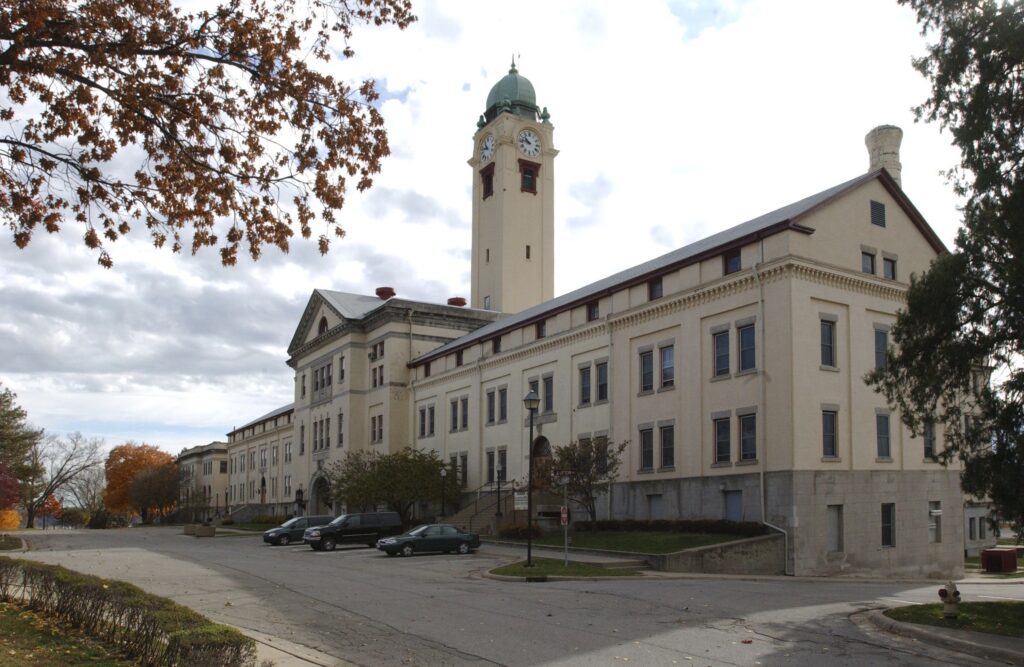 Grant Hall at Fort Leavenworth, Kansas.  Headquarters of the U.S. Army Combined Arms Center.  Autobiography of Dr. Anthony J. Carbone.