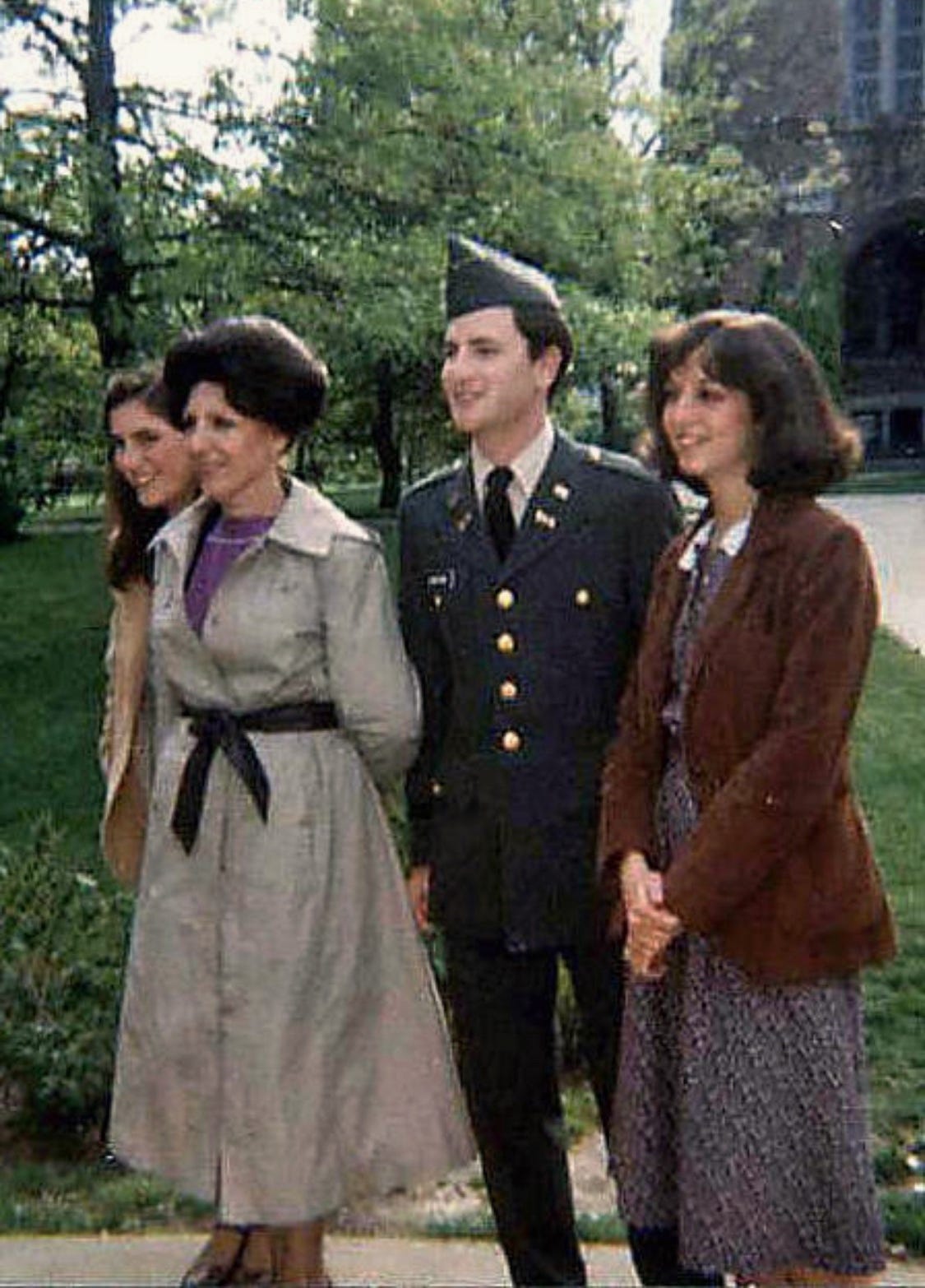 Commissioning Day with my mother, Mariann, and my sister Pamela at Notre Dame (May 16, 1981). Biography of Dr. Anthony J. Carbone.