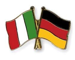 Italian and German crossed flags pin.  Autobiography of Dr. Anthony J. Carbone.