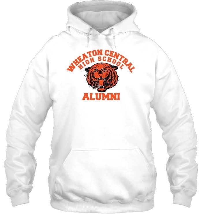 Wheaton Central High School Alumni sweatshirt.  University of Notre Dame.  Autobiography of Dr. Anthony J. Carbone.