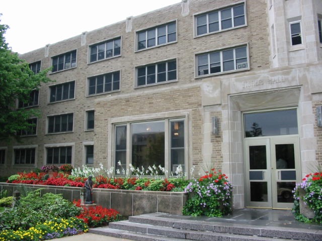 Fisher Hall at the University of Notre Dame.  Biography of Dr. Anthony J. Carbone.
