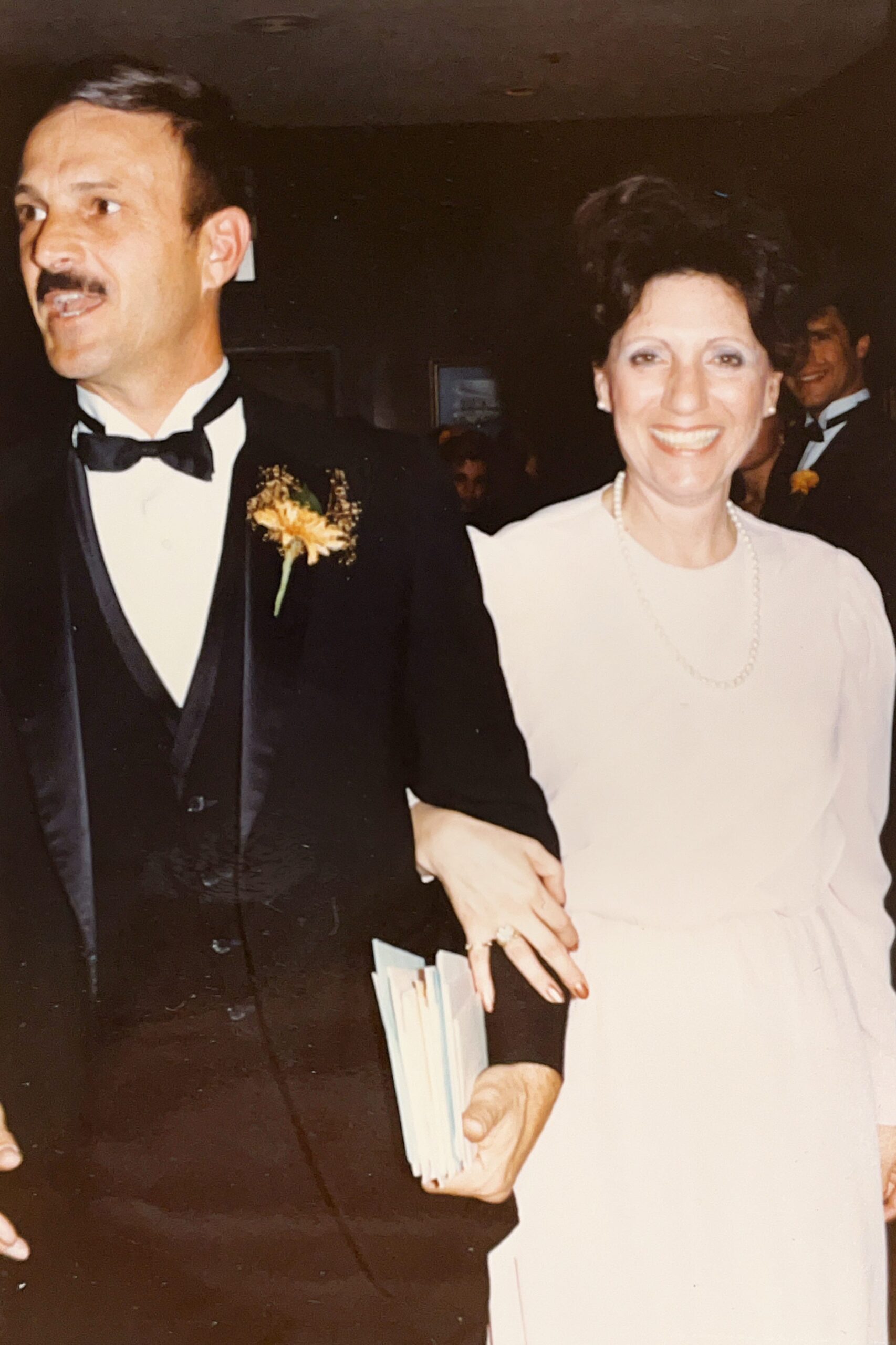 My father (Colonel Anthony J. Carbone) and mother (Edda Carbone) at my wedding reception on October 30, 1982 in Wheaton, Illinois 