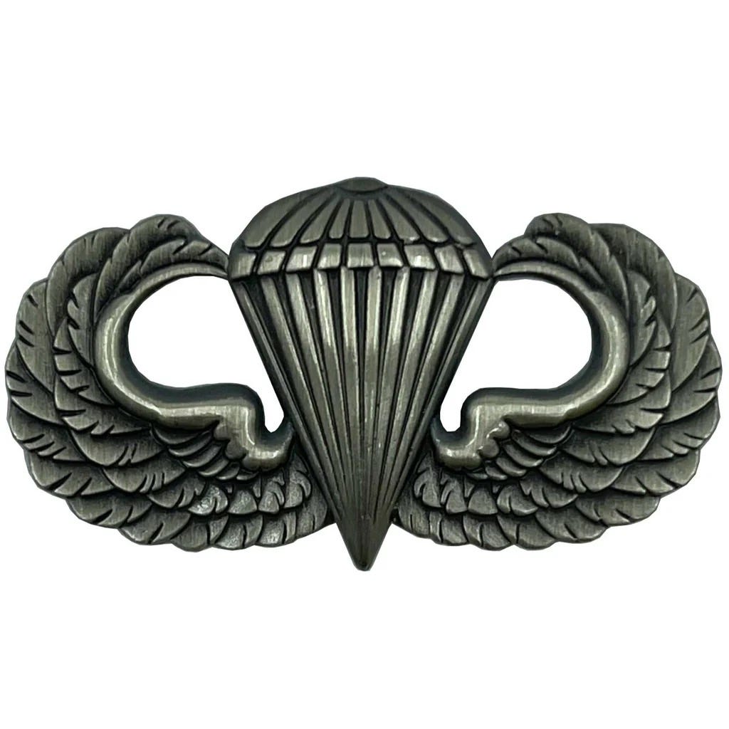 U.S. Army Parachutist Badge.  Biography of Dr. Anthony J. Carbone.