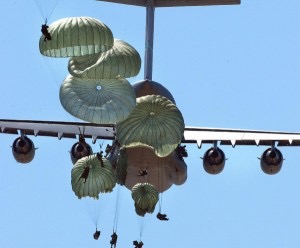 Combat Equipment Jump at the U.S. Army Airborne Course at Fort Benning, Georgia.  Biography of Dr. Anthony J. Carbone.