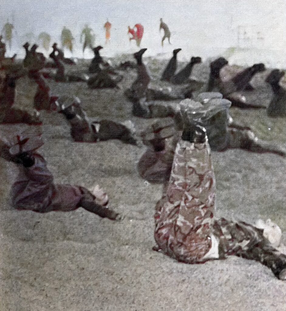 Physical Training (PT) at the U.S. Army Airborne School, Fort Benning, Georgia.  Biography of Dr. Anthony J. Carbone.