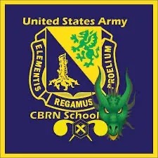 Flag of the U.S. Army CBRN School. Chemical, Biological, Radiological & Nuclear Warfare.  Biography of Dr. Anthony J. Carbone.
