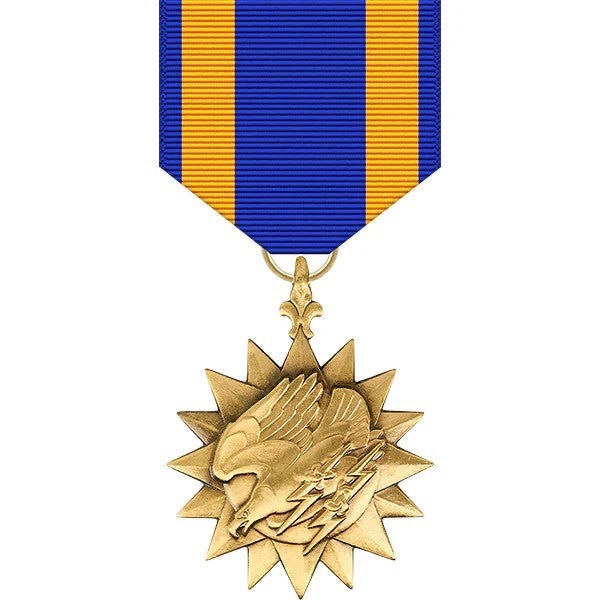 US Army Air medal worn by Major Terry Zupan.  Biography of Dr. Anthony J. Carbone.