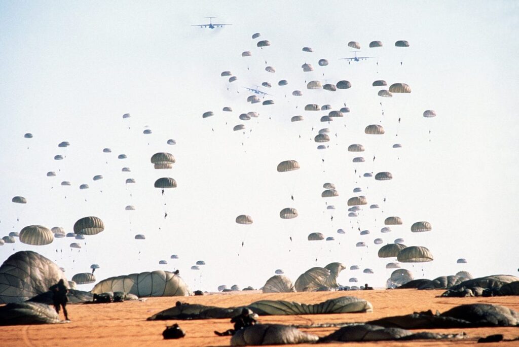 Gallant Eagle 82 jump of 3000 82nd Airborne Division paratroopers on March 30, 1982 at Fort Irwin, California that resulted in 4 deaths and 100 injuries.  Biography of Dr. Anthony J. Carbone.