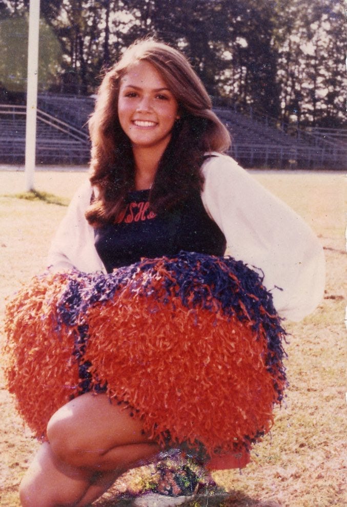 Photograph of Karen as a high school cheerleader.
Biography of Dr. Anthony J. Carbone
