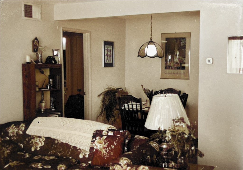 Interior of our government quarters at Fort Irwin, California.  Biography of Dr. Anthony J. Carbone.