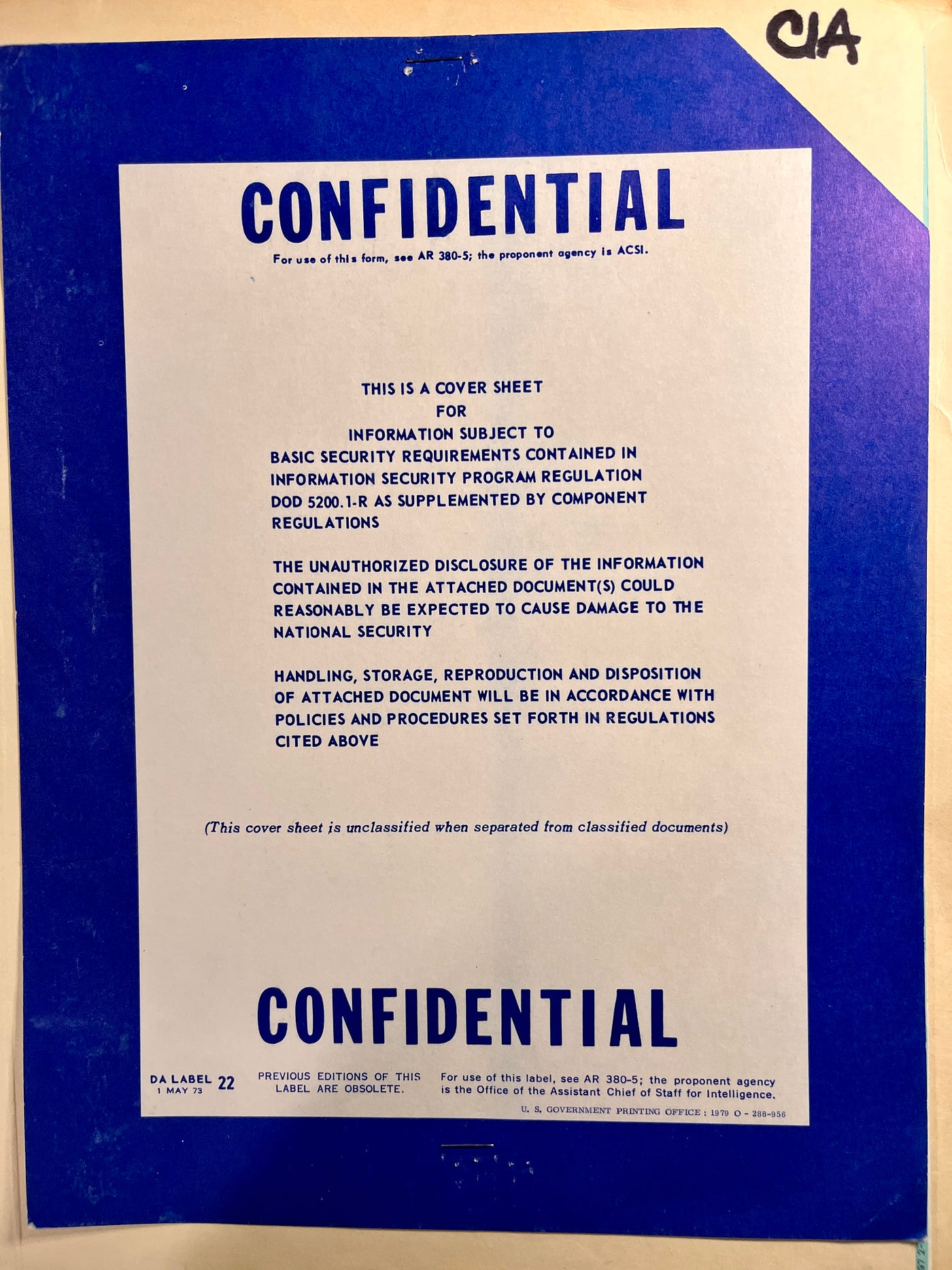 My Confidential Folder containing all of my CIA Application Documents.
Biography of Dr. Anthony J. Carbone