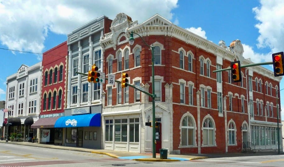 Downtown Anniston, Alabama in 1980s.
Biography of Dr. Anthony J. Carbone.