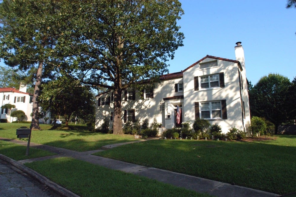 Officers quarters at Fort McClellan, Alabama.  Biography of Dr. Anthony J. Carbone