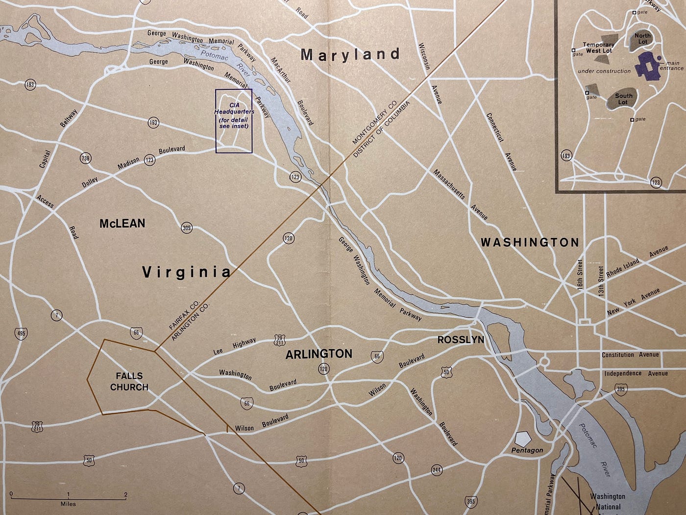 Map of Metropolitan Washington, DC showing location of CIA Headquarters in Langley, Virginia.
Biography of Dr. Anthony J. Carbone.