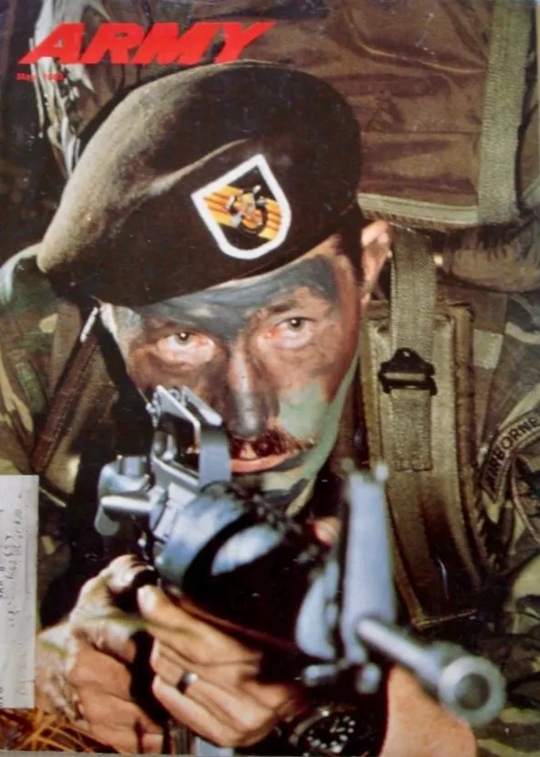 Cover of Army Times Magazine from 1980s.
Biography of Dr. Anthony J. Carbone