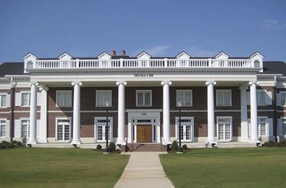 Fraternity & Sorority buildings at the University of Alabama in Birmingham, Alabama.
Biography of Dr. Anthony J. Carbone
